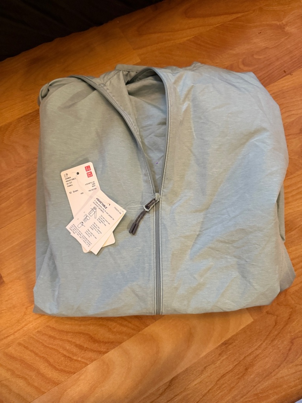 Uniqlo Pale Blue Hooded Zip Jacket